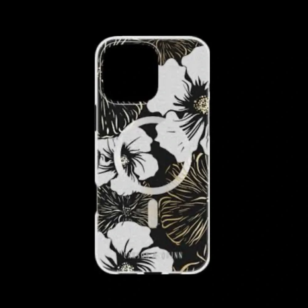 Carson & Quinn metallic floral foot